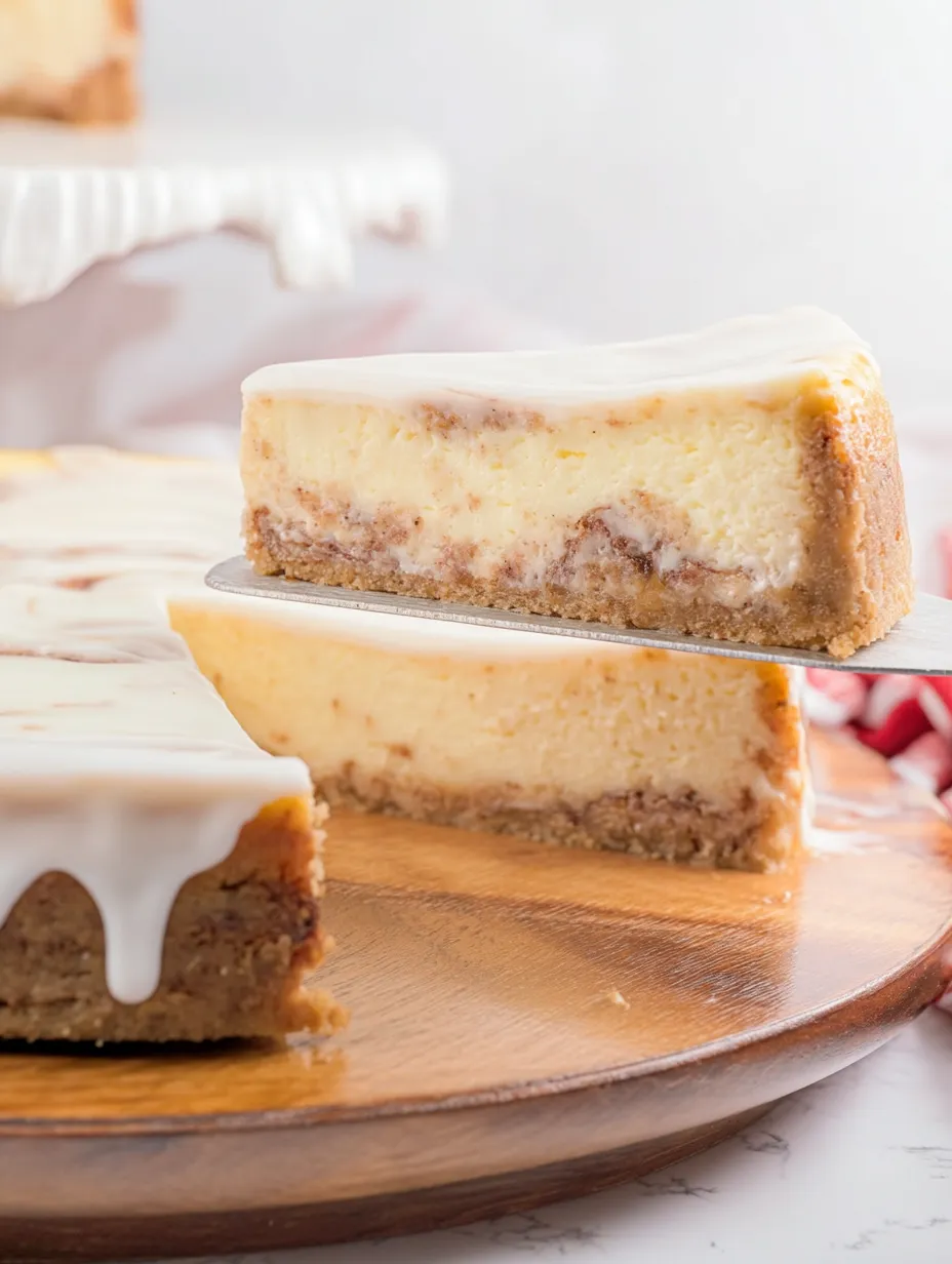 A slice of cheesecake with white icing.