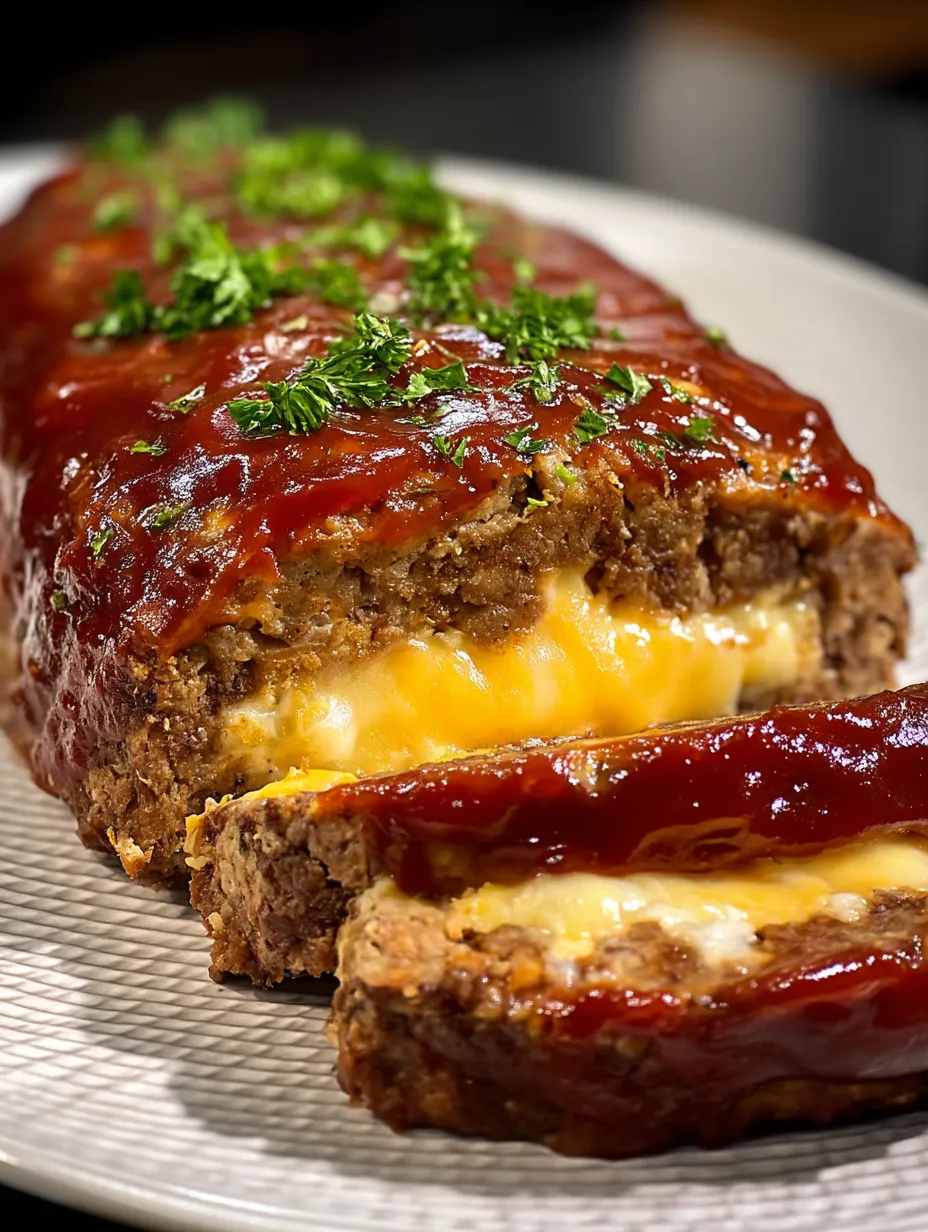 A piece of meat with cheese on top.