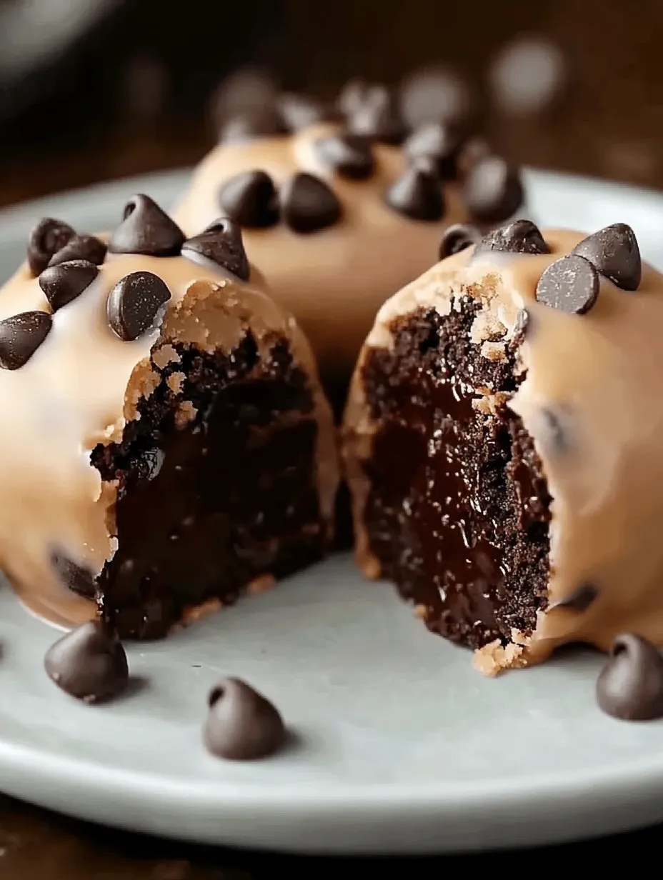 A round chocolate dessert topped with chocolate chips.