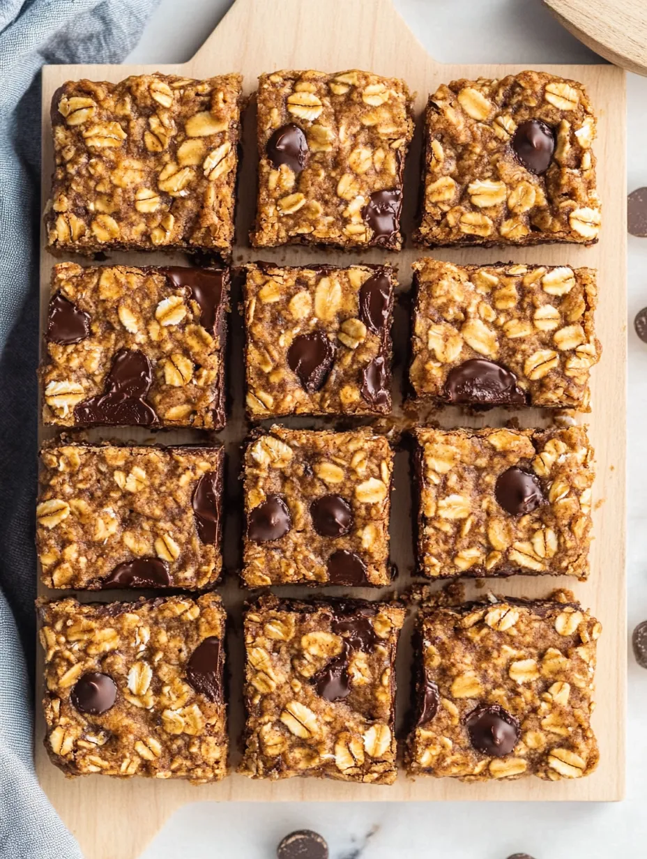 A plate stacked with brownies, topped with chocolate chips and nuts.