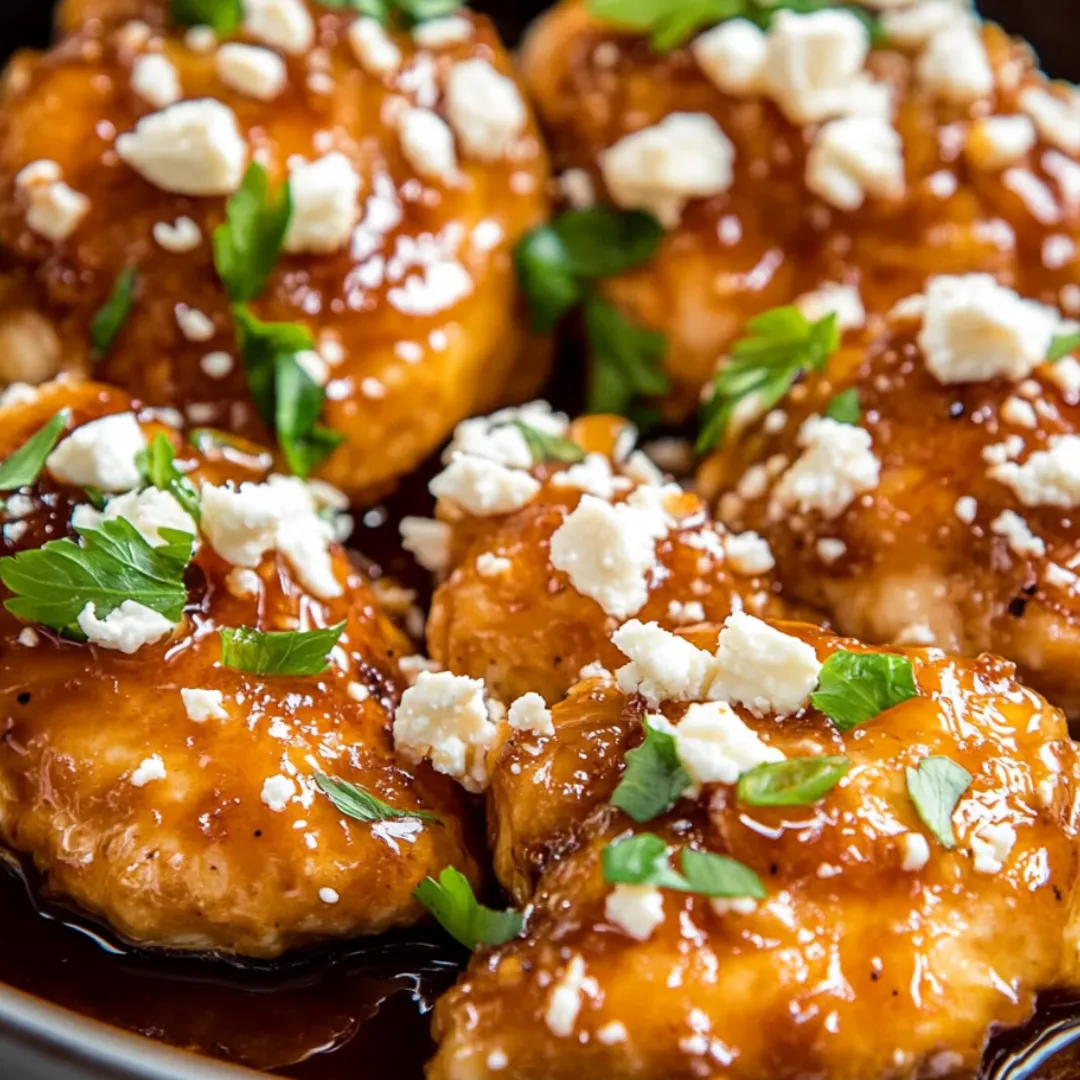 Cheesy chicken wings drizzled with sauce.
