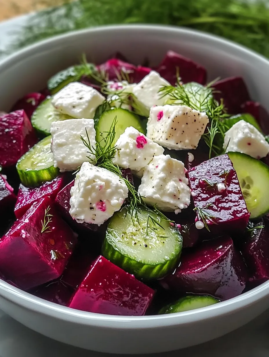A bowl piled with cucumbers and crumbled feta cheese.