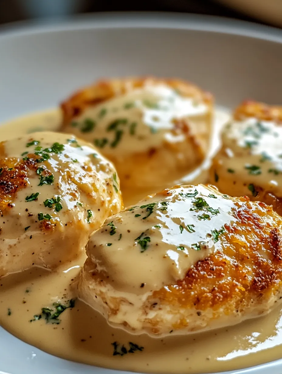 A plate of chicken with sauce.