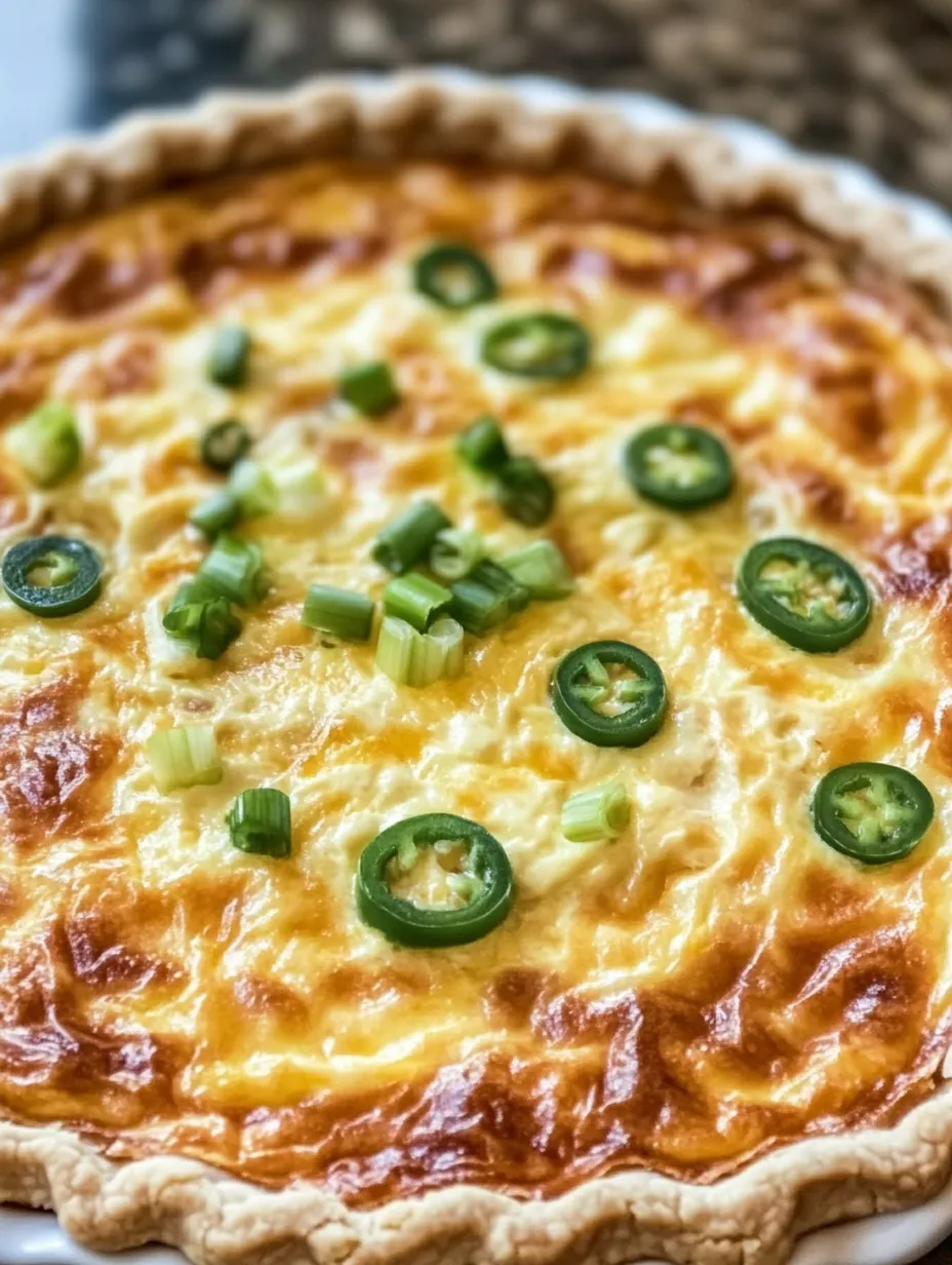 A close up of a pie with green peppers and cheese.