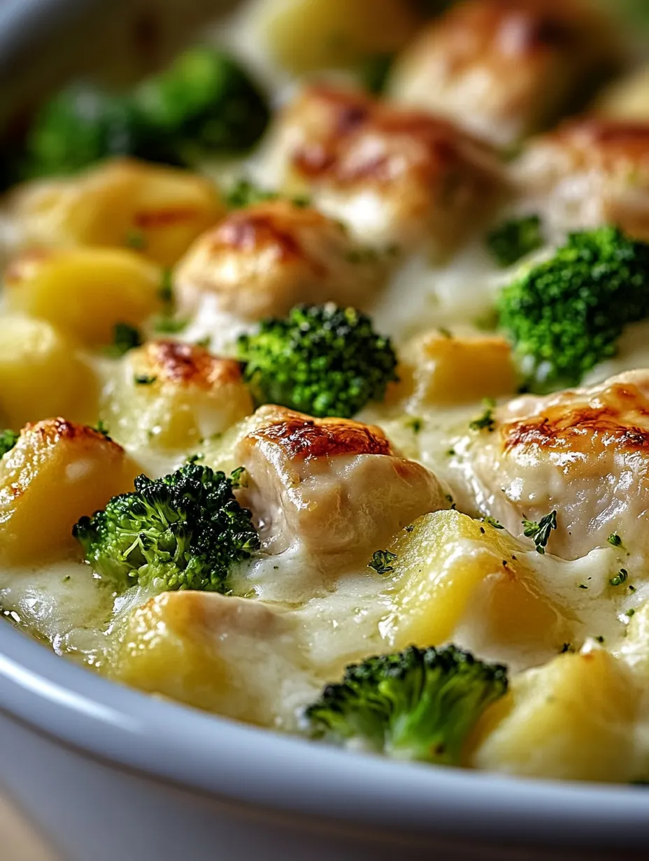 A bowl of food with broccoli and chicken.