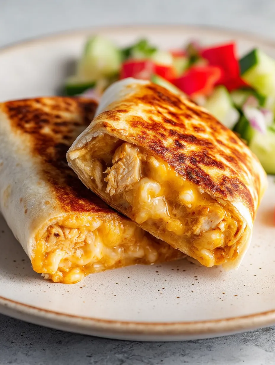 A plate topped with a burrito and salad greens.