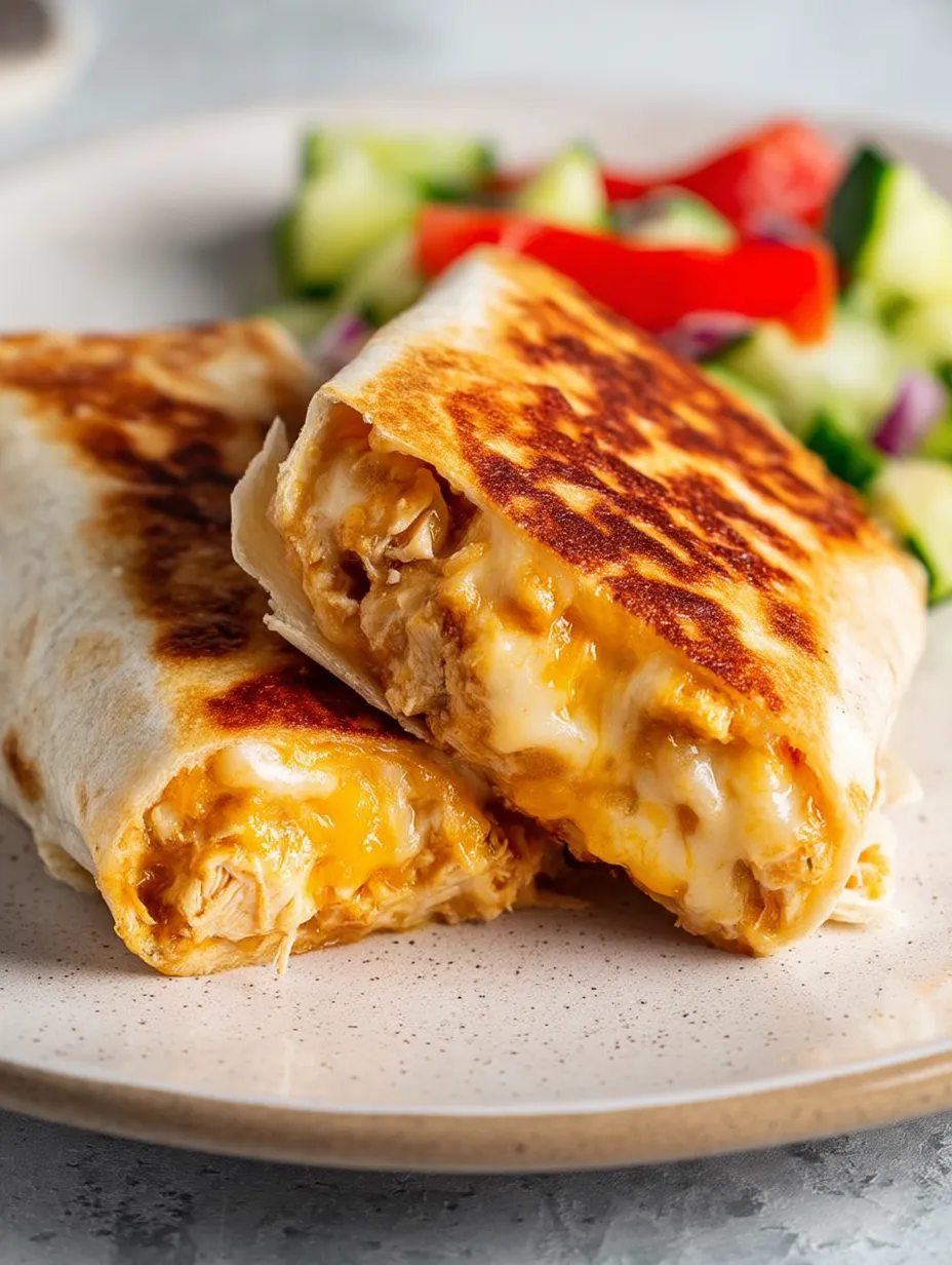 A plate topped with a burrito and salad greens.