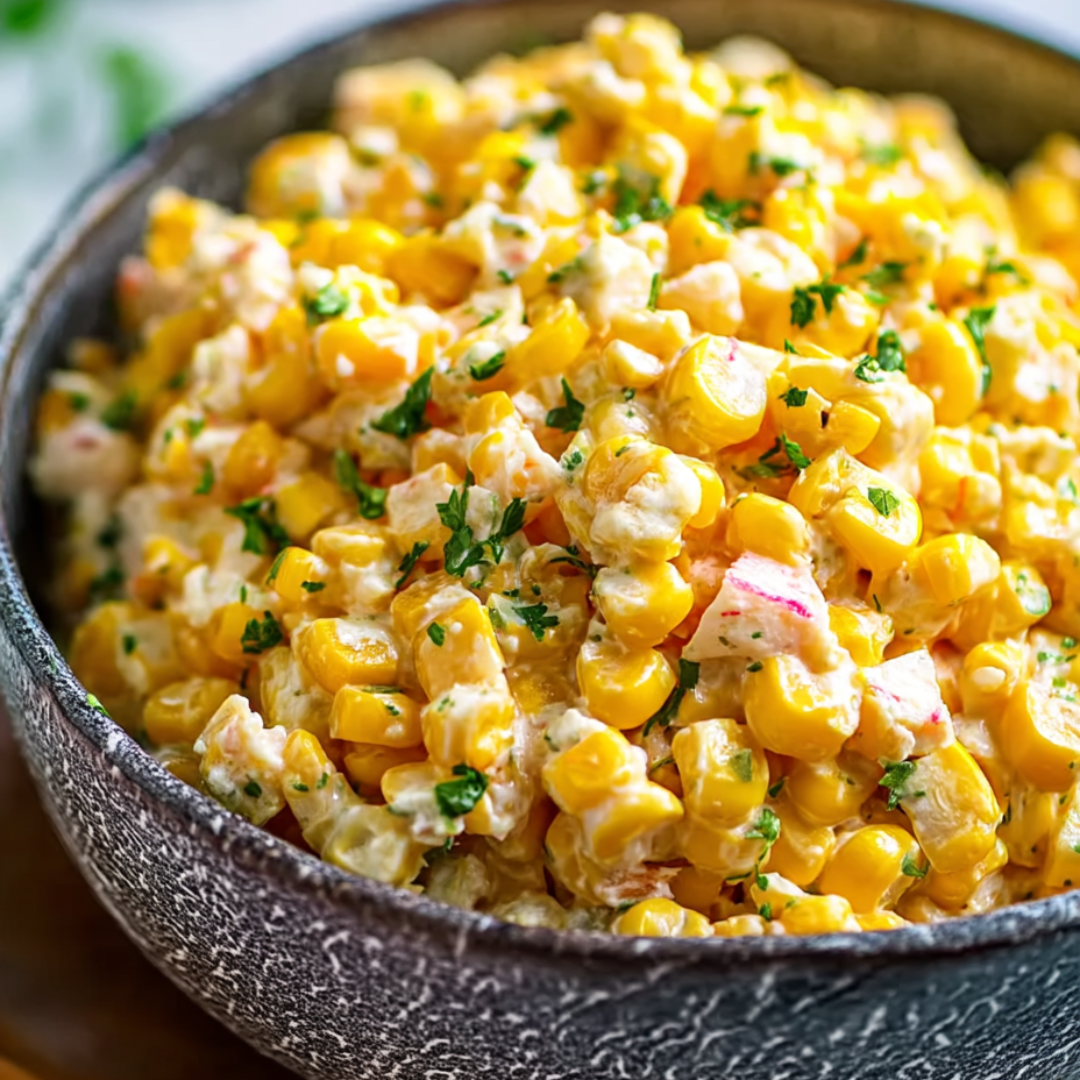 Bowl with corn and green onions on top.