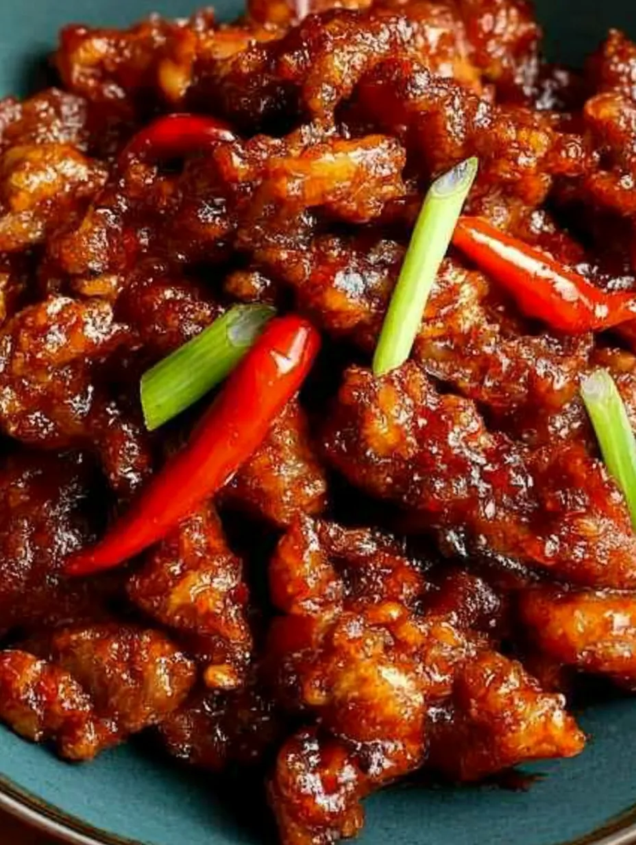 A huge plate loaded with crispy meat and a single slice of pepper.
