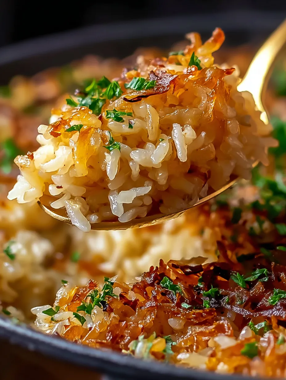 A spoon is scooping out some rice.