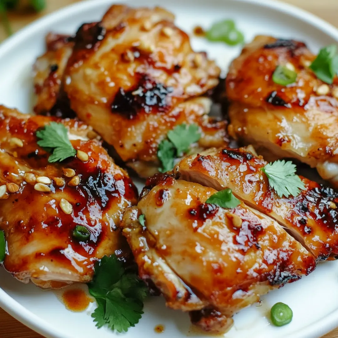 Plate of chicken covered with sauce