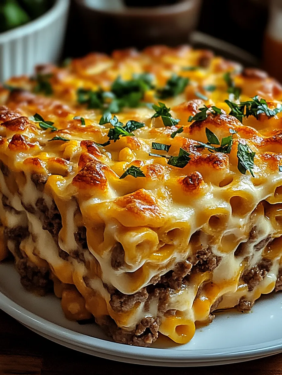 A big dish of baked cheesy goodness with plenty of veggies.