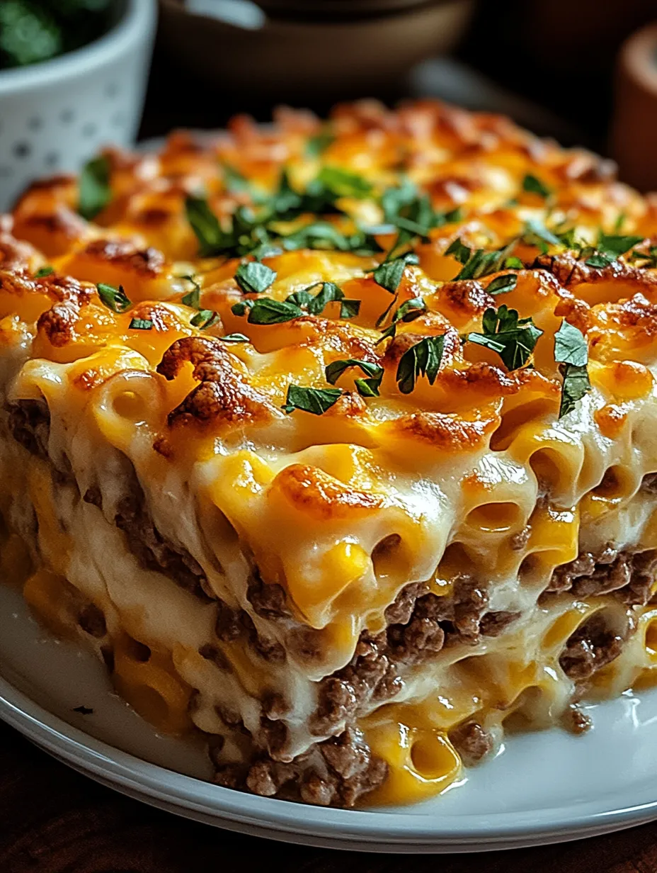 A baking dish bubbling with melted cheese and bits of bacon.