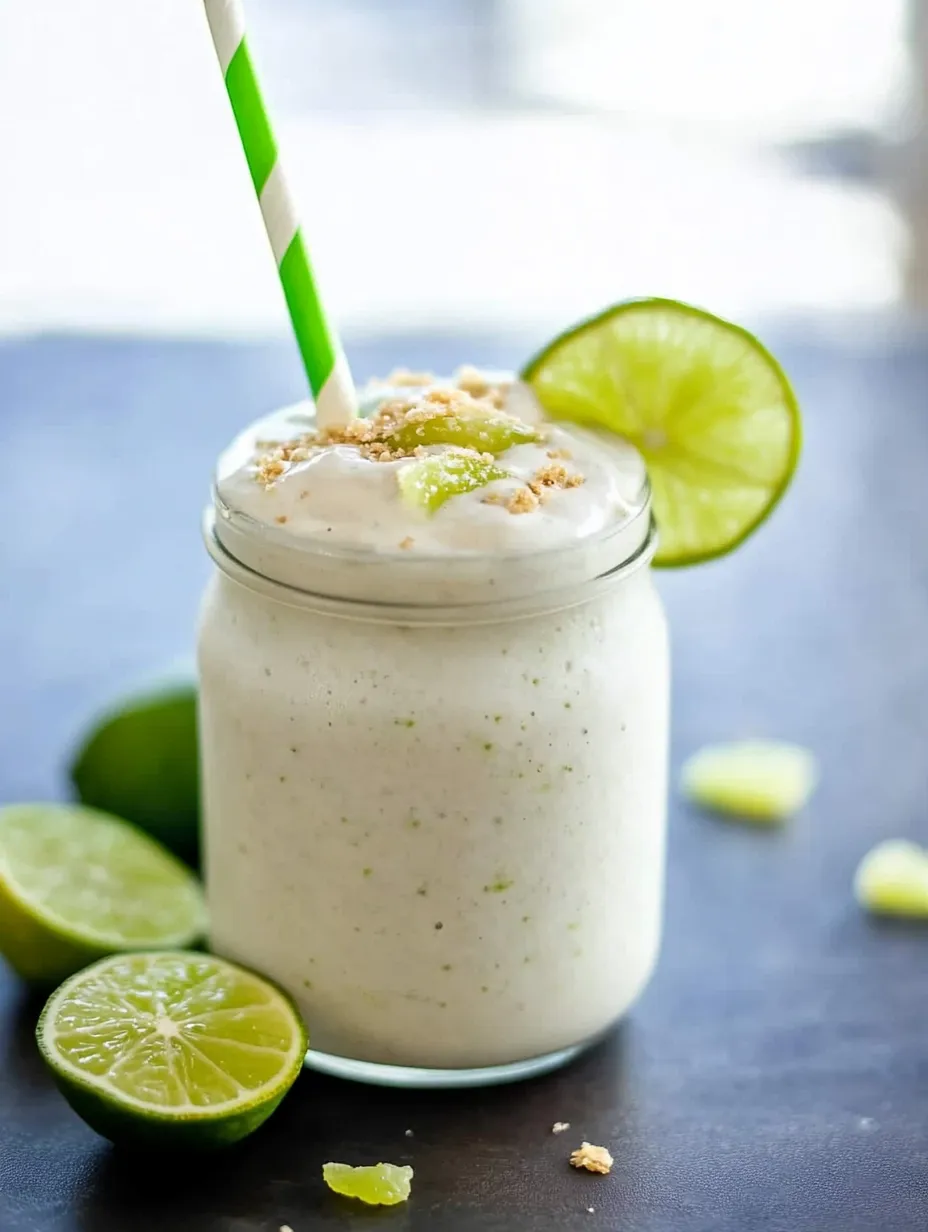 A yogurt drink with a green straw on top.