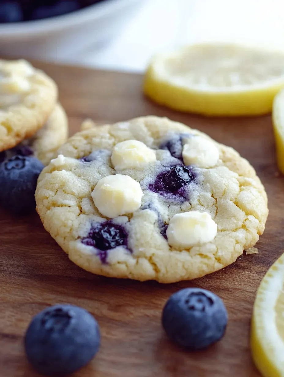 A blueberry cookie with a dollop of white butter on top.