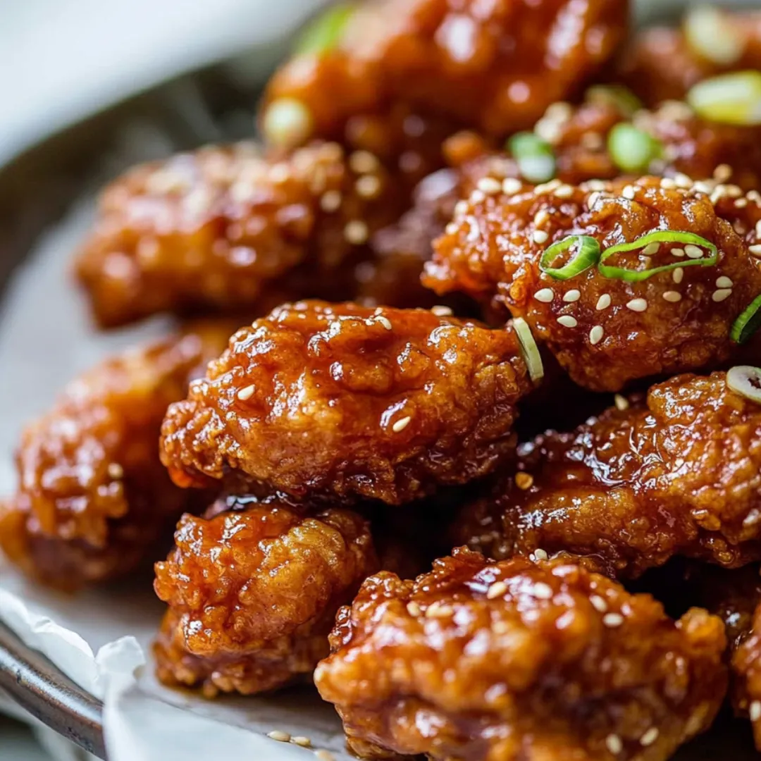 Sauced chicken wings on a plate.