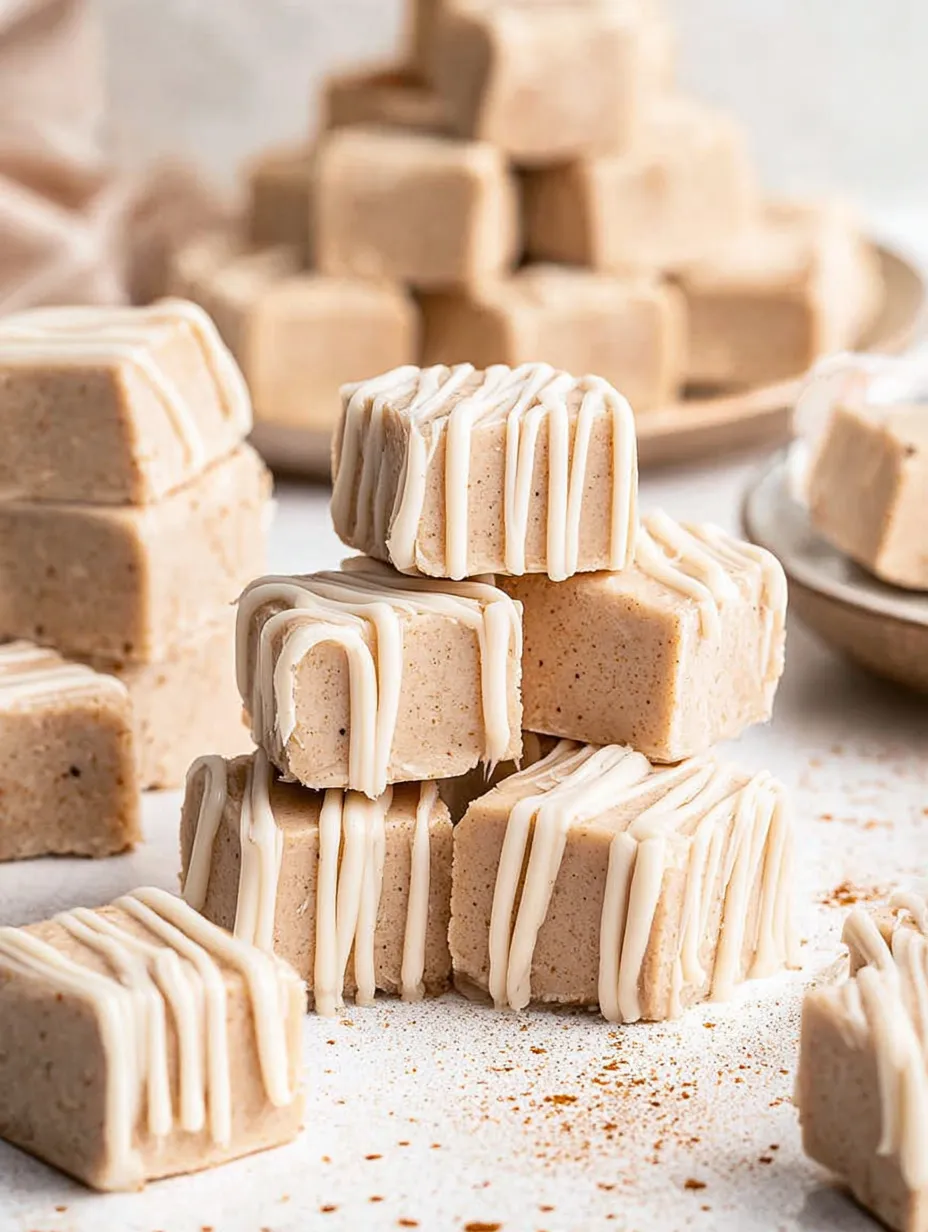 A stack of sweet dessert bars.