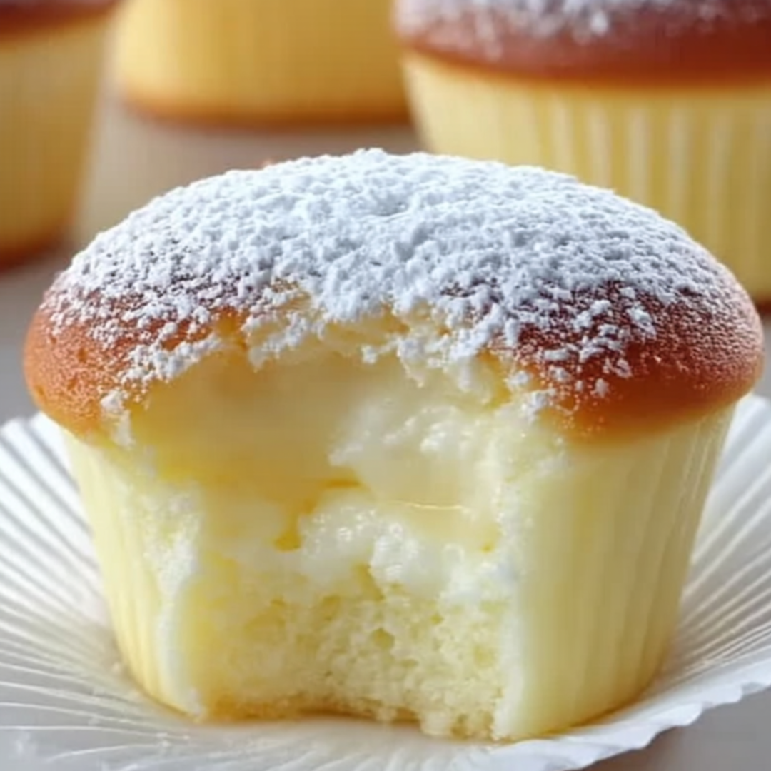 A cupcake topped with white frosting.