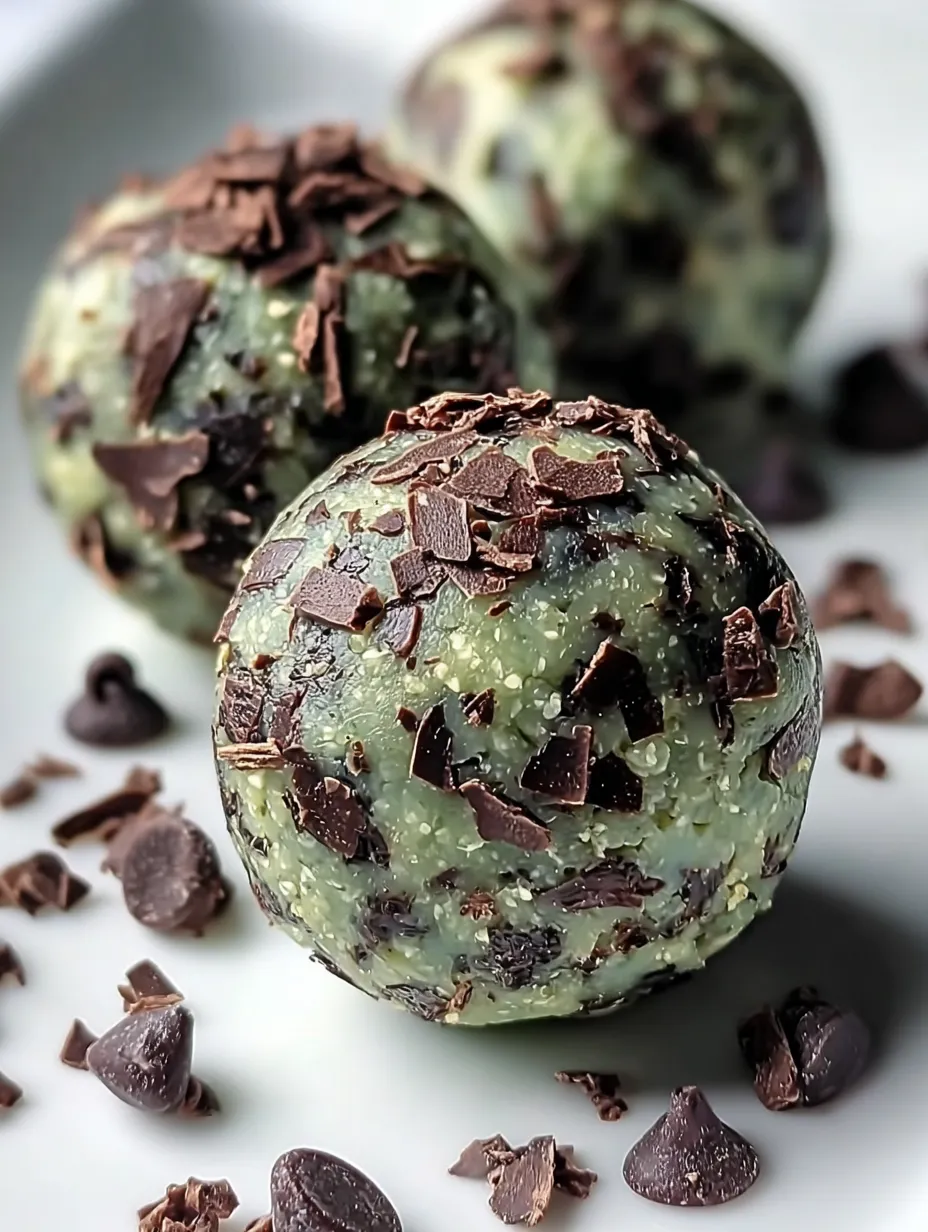 Chocolate-covered bites studded with chocolate chips.