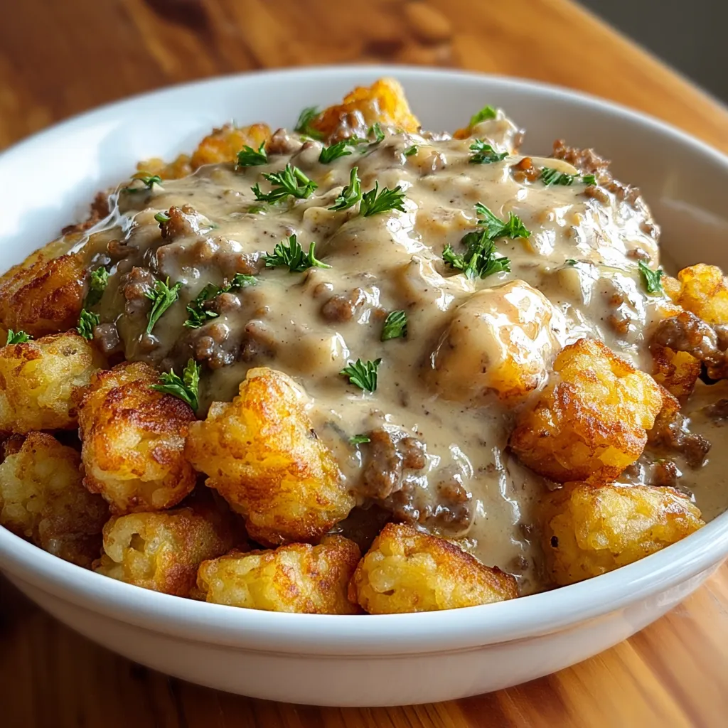 White plate holding a bowl full of food.