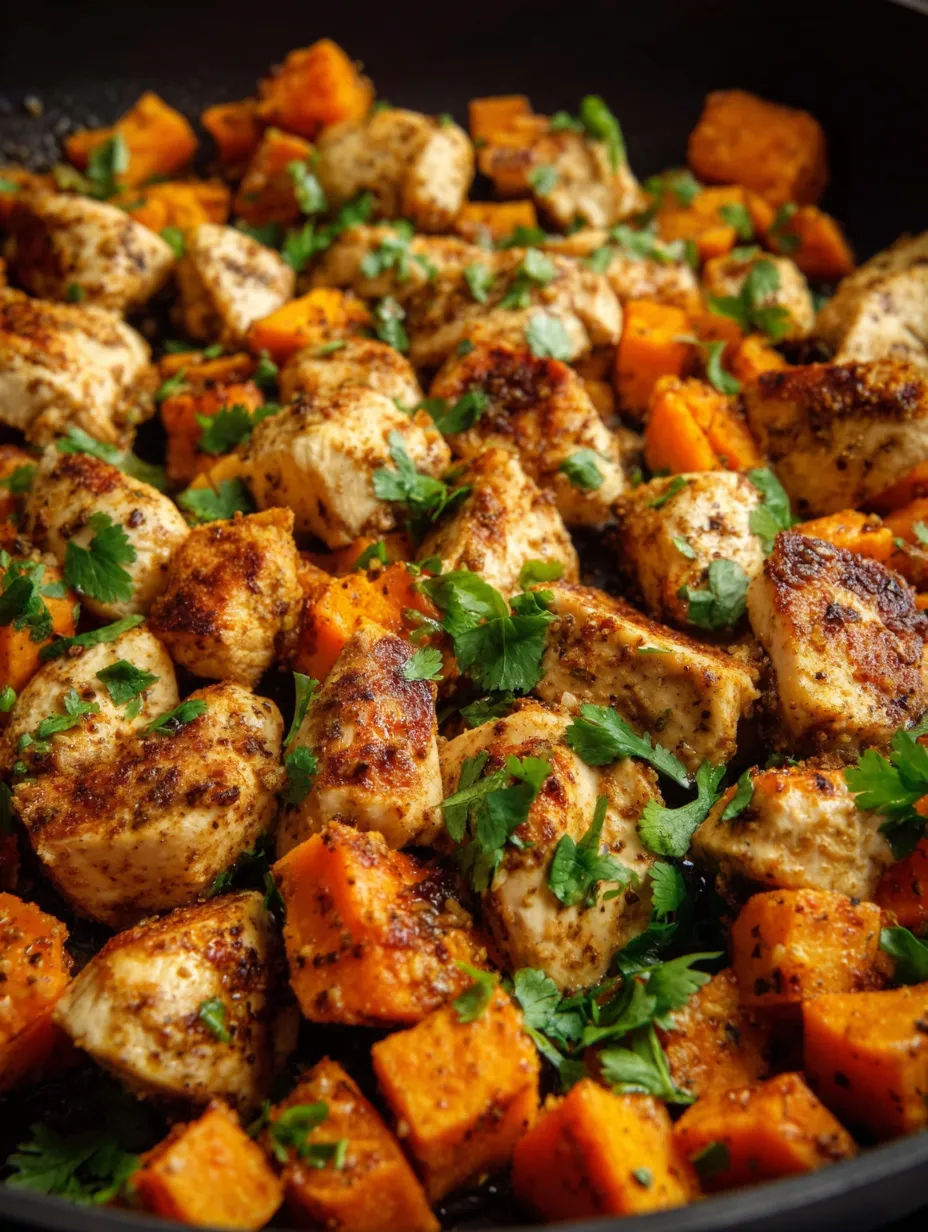 Chicken, carrots, and greens on a dinner plate.
