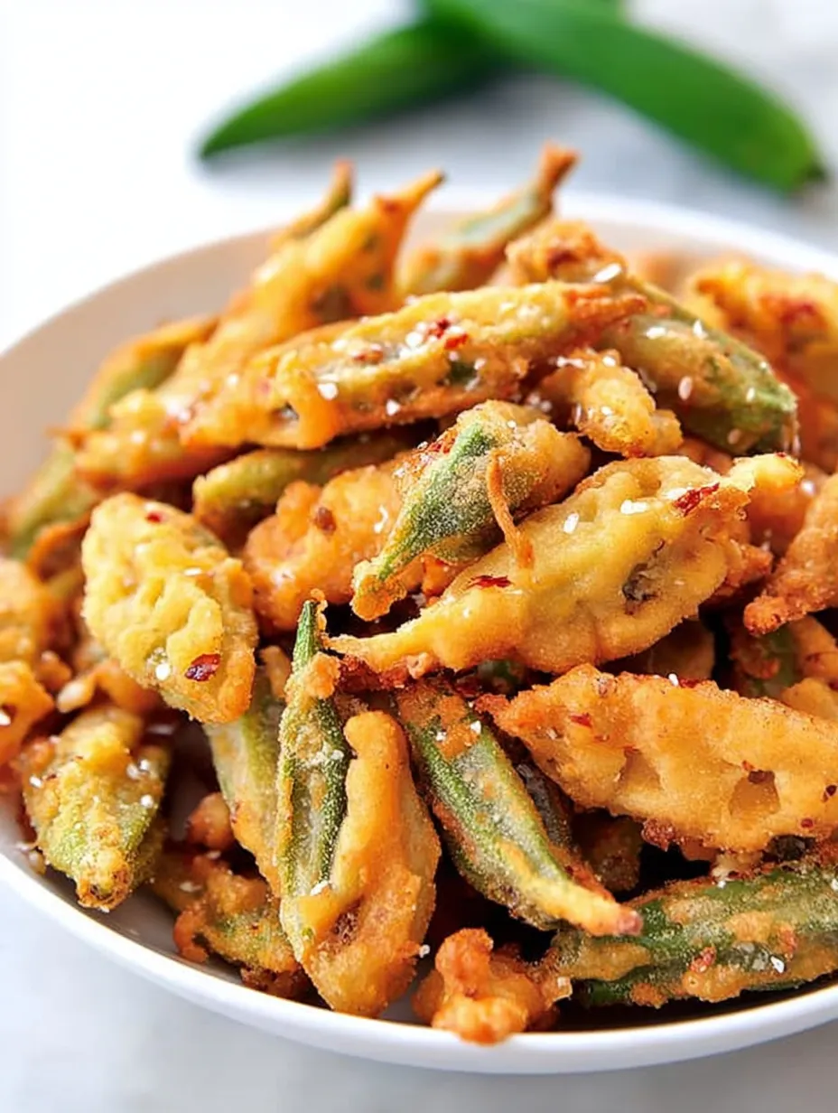 A bowl of fried green beans.