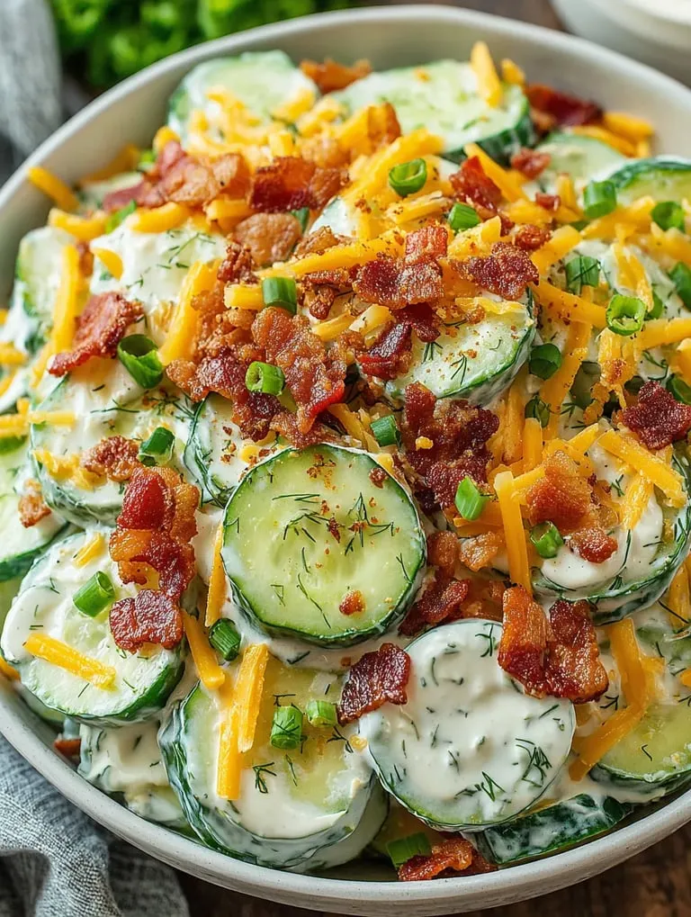 A bowl topped with bacon and melty cheese.