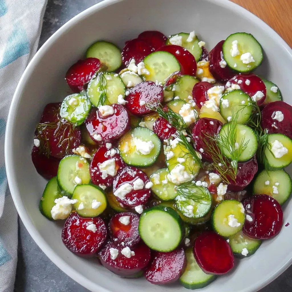 A bowl filled with veggies and chunks of feta.