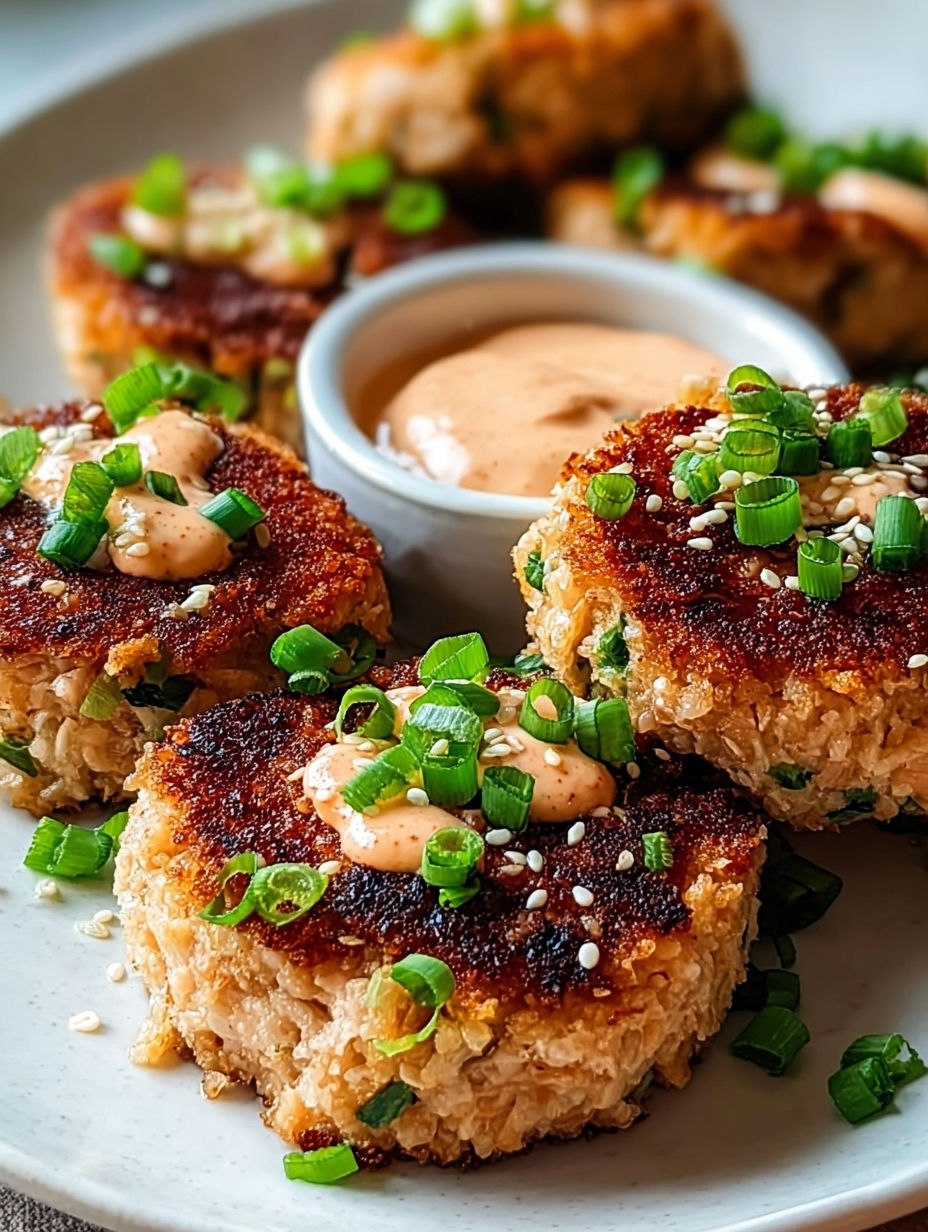 A plate of food with a sauce on it.