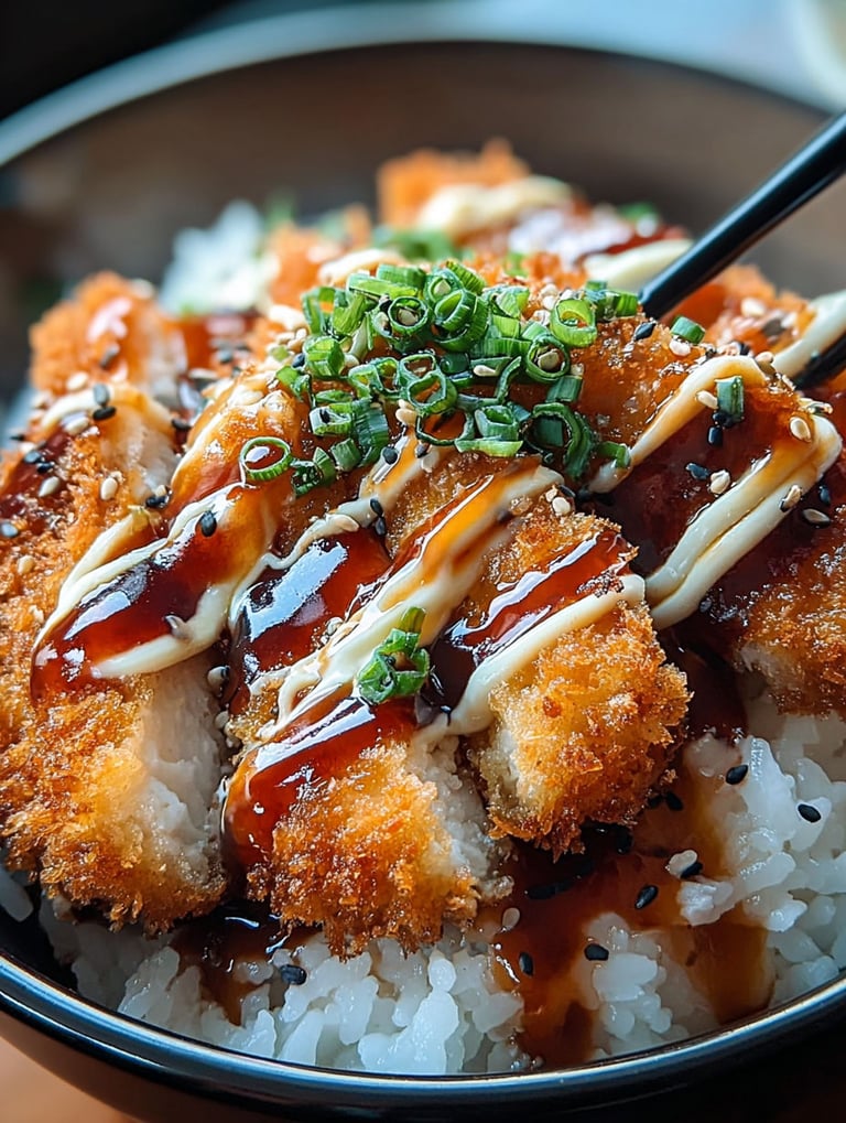 A bowl of food with a black chopstick in it.