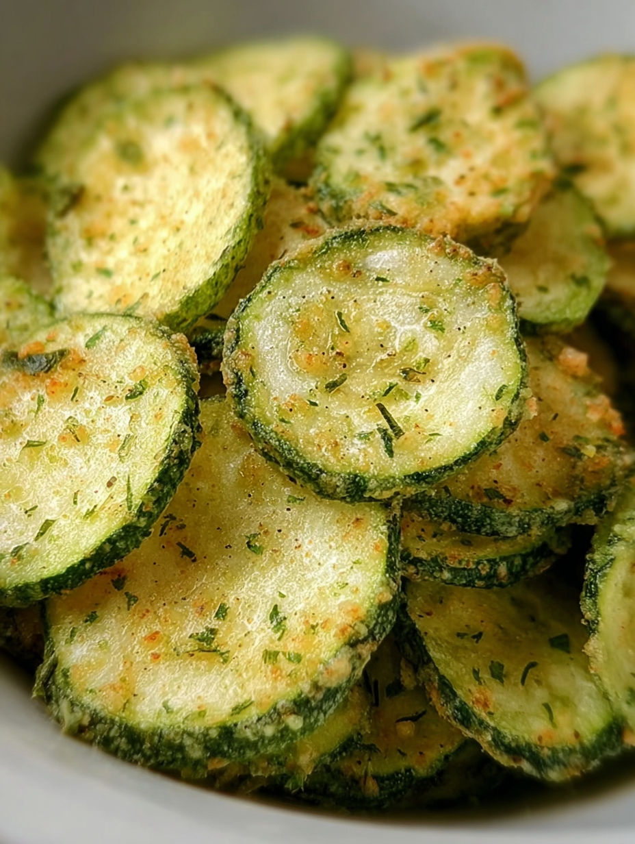 A bowl of Ranch Cucumber Chips.