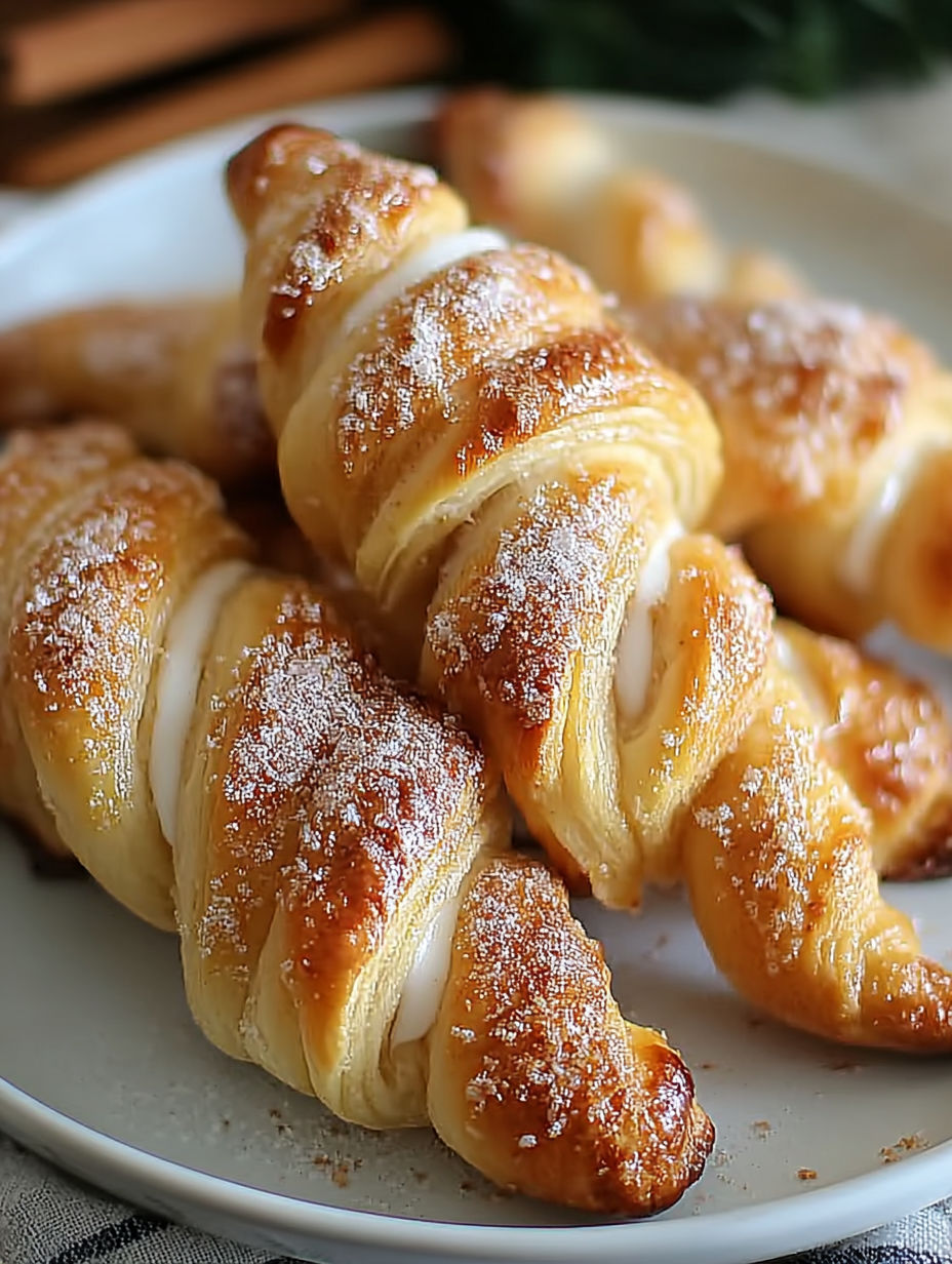 A plate of cinnamon twists.