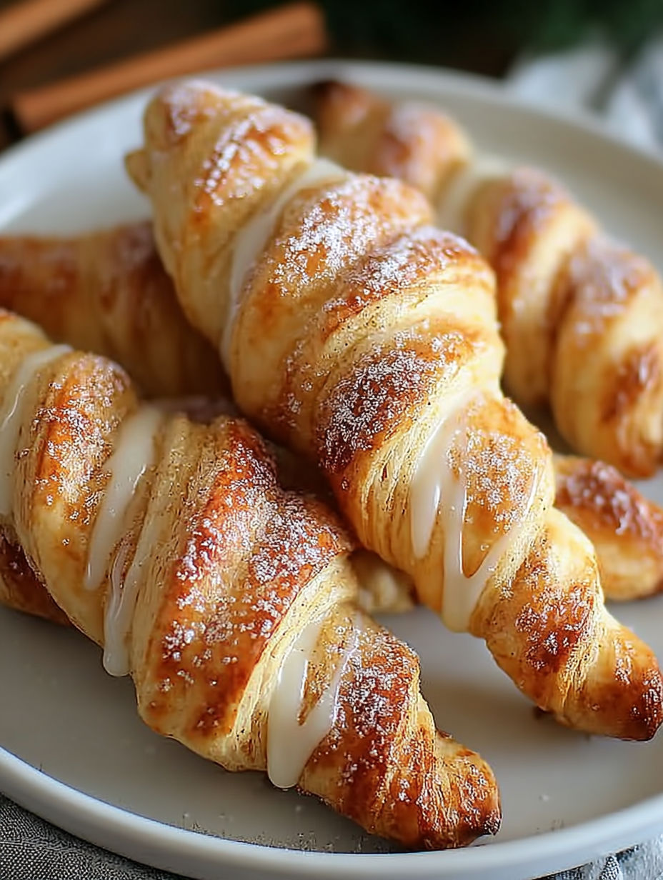 A plate of cinnamon twists.
