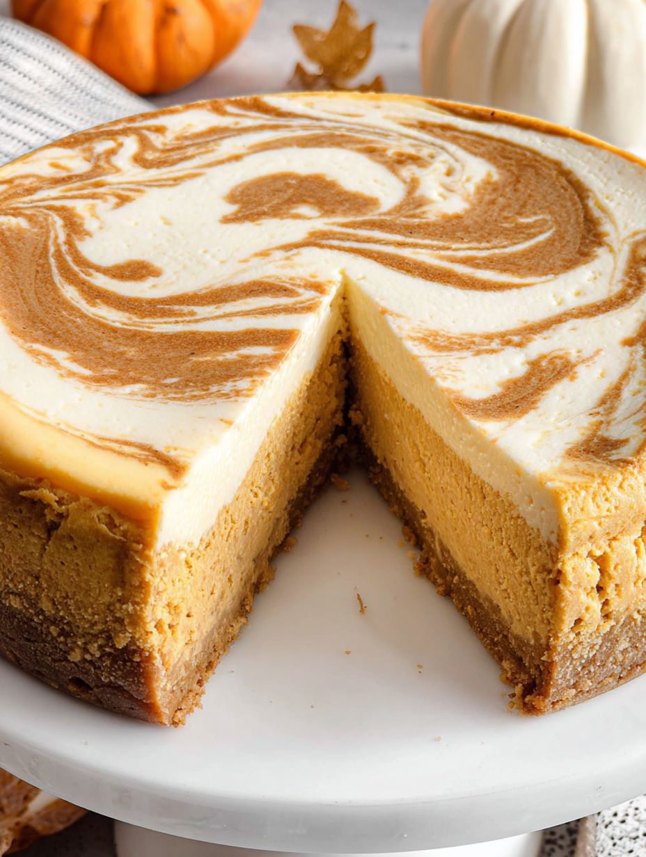 A slice of cake with a swirl pattern.