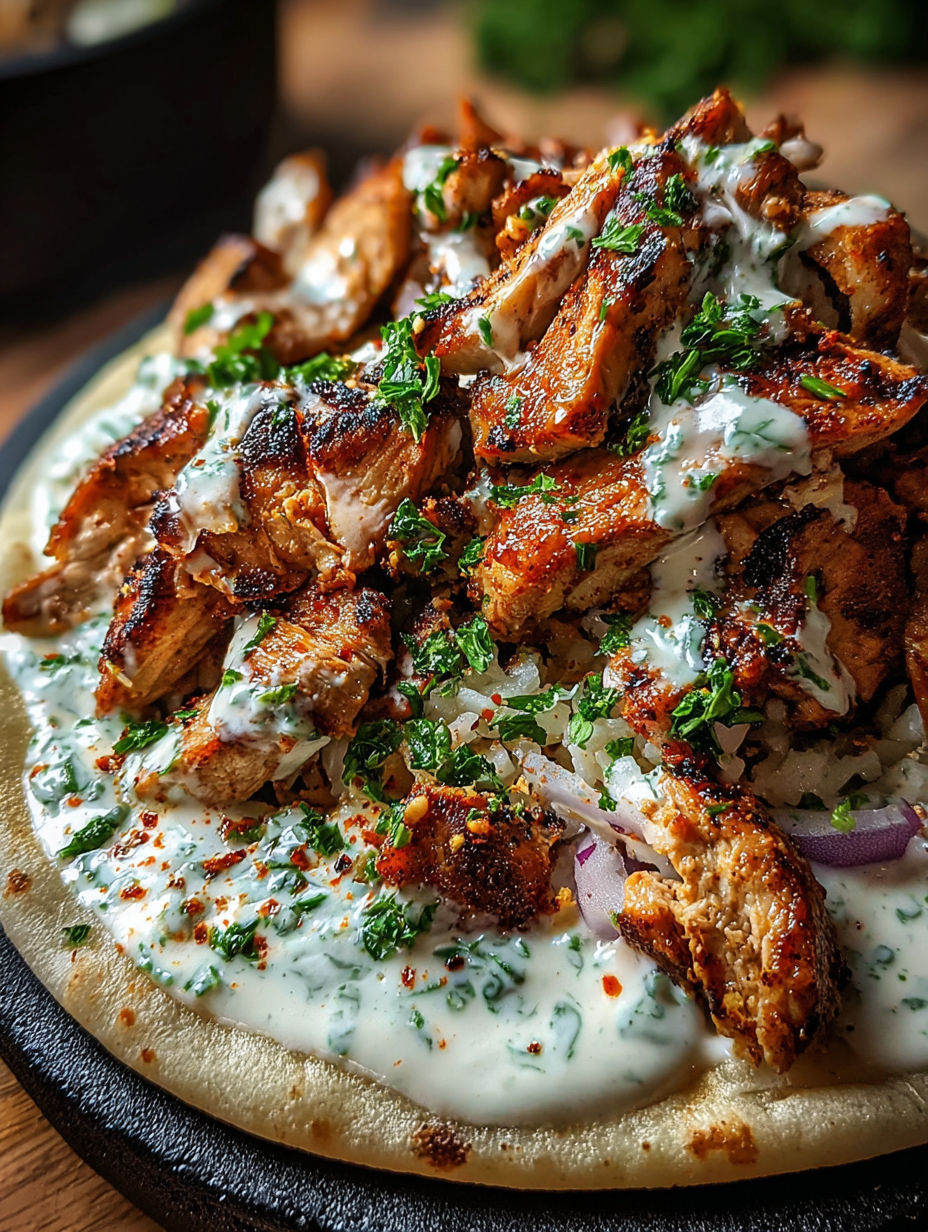 A plate of chicken with sauce on it.