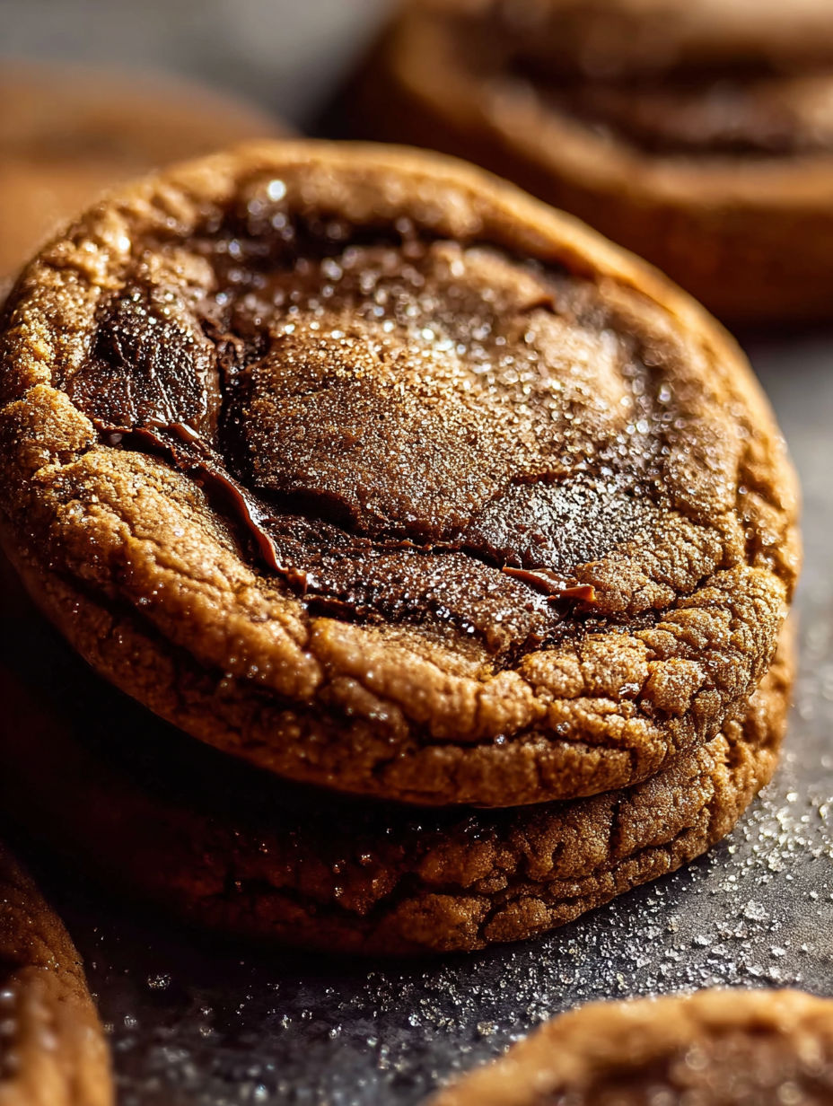 A chocolate chip cookie with chocolate drizzled on top.