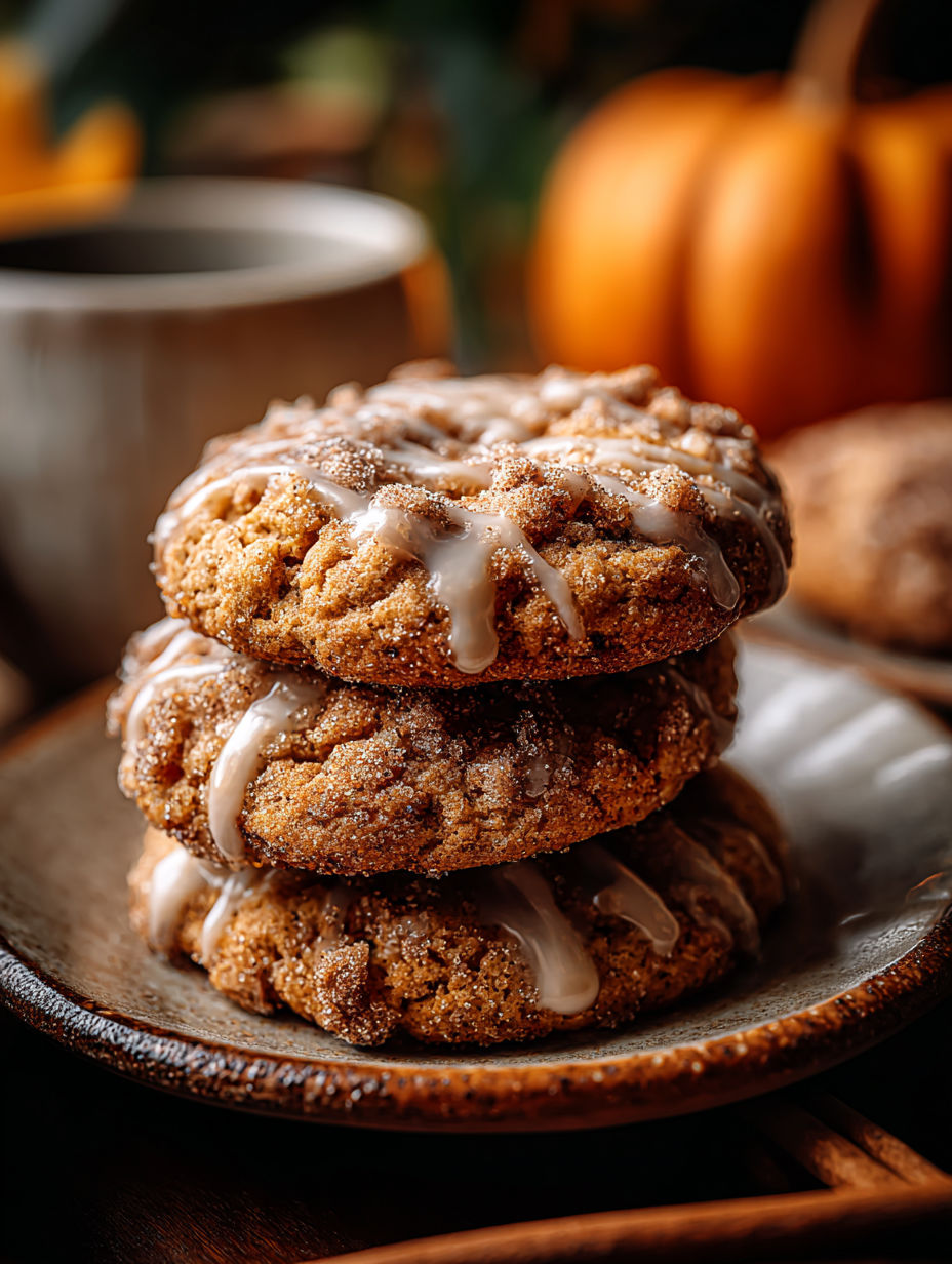 Pumpkin Coffee Cake Cookies.