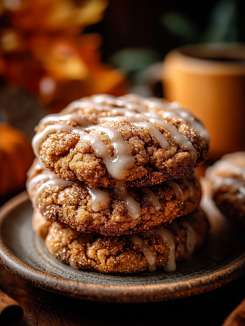 Pumpkin Coffee Cake Cookies.