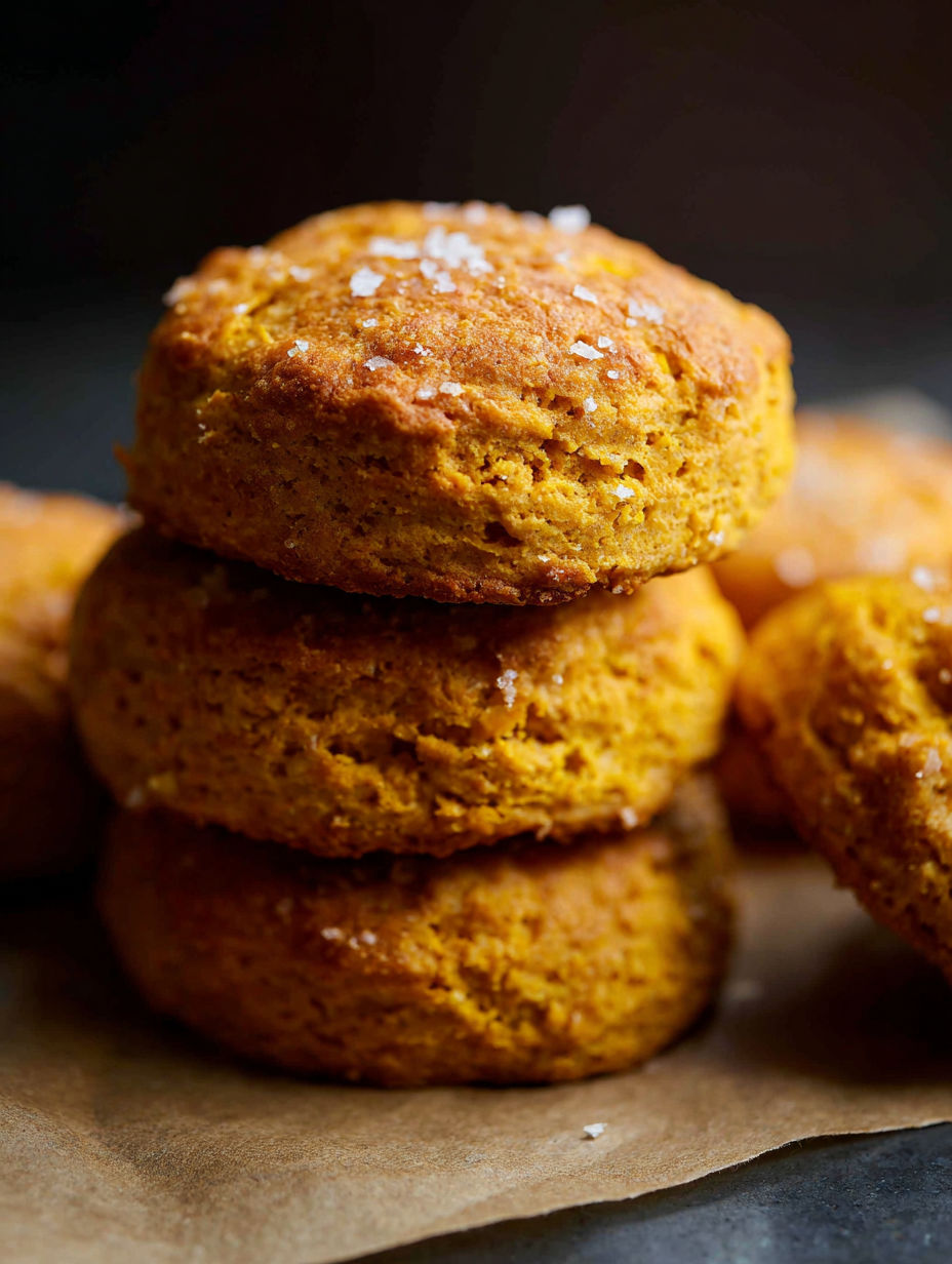 Small batch of pumpkin biscuits.