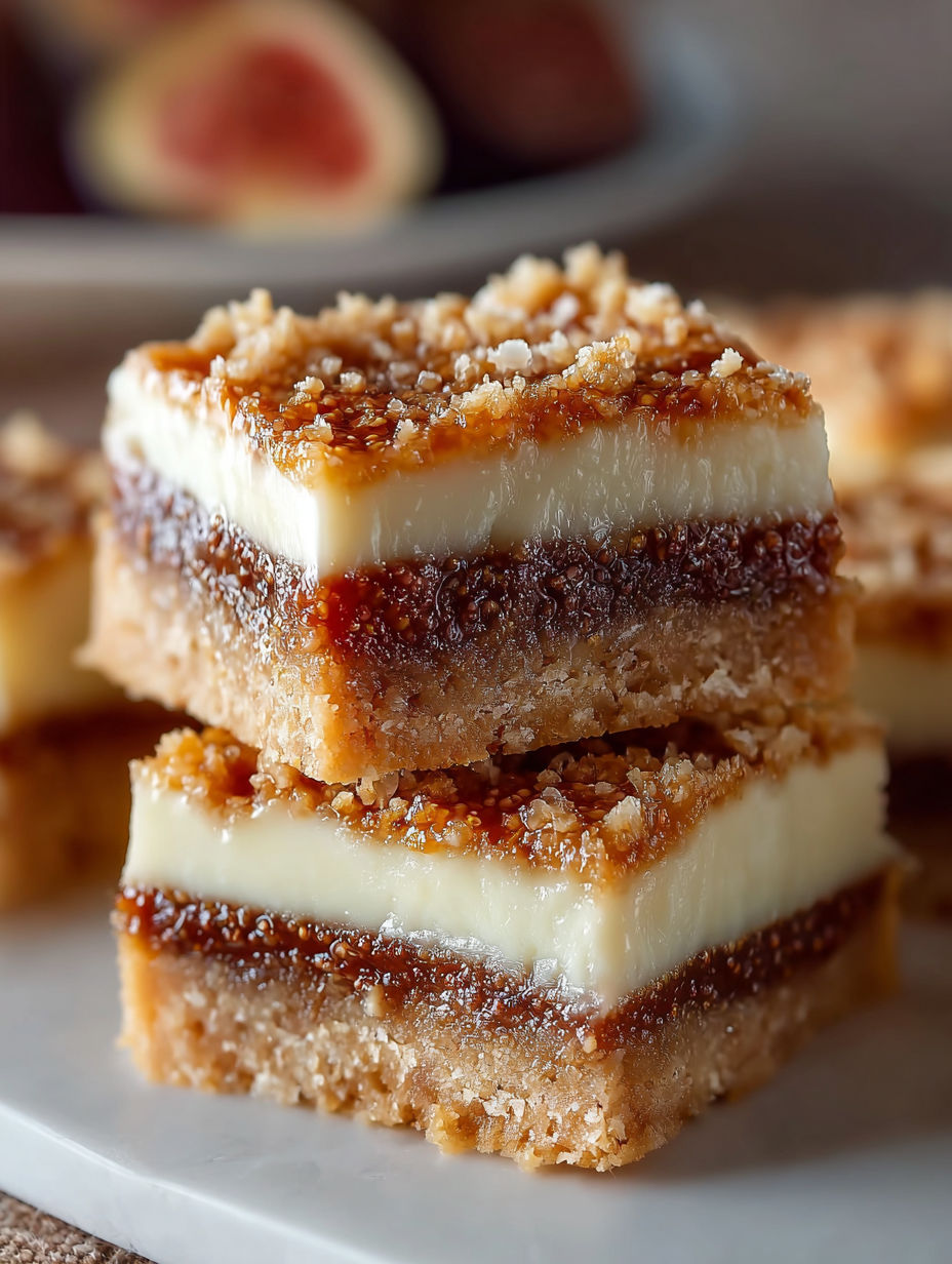 Close up of a tasty dessert bar.