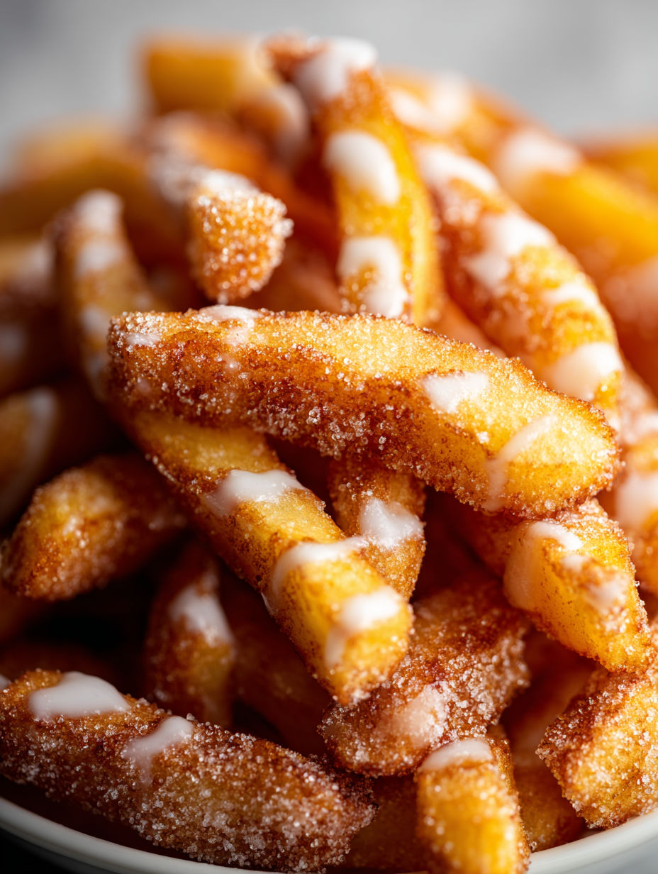 Air fryer apple fries.