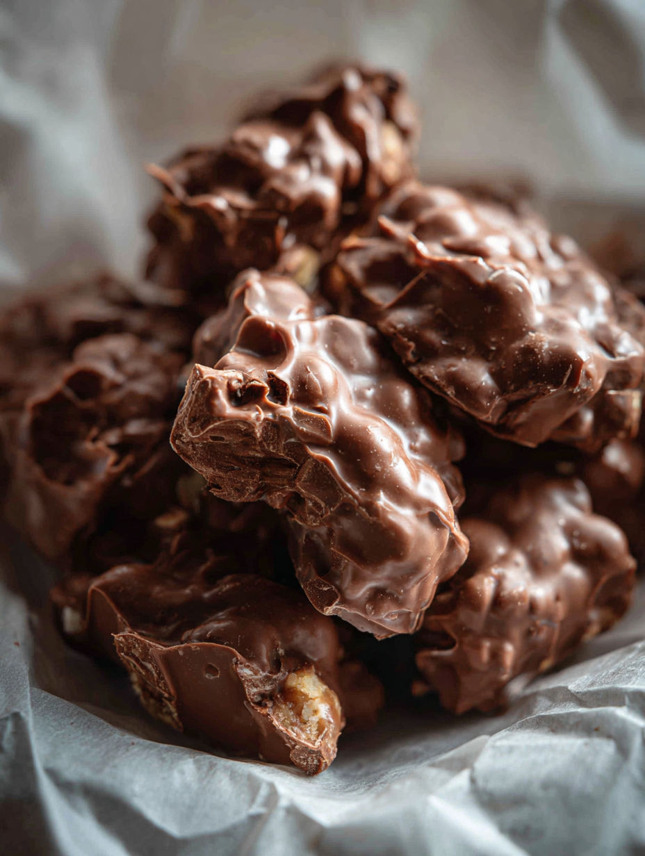 Stack of home-made 100 Grand candy bars.
