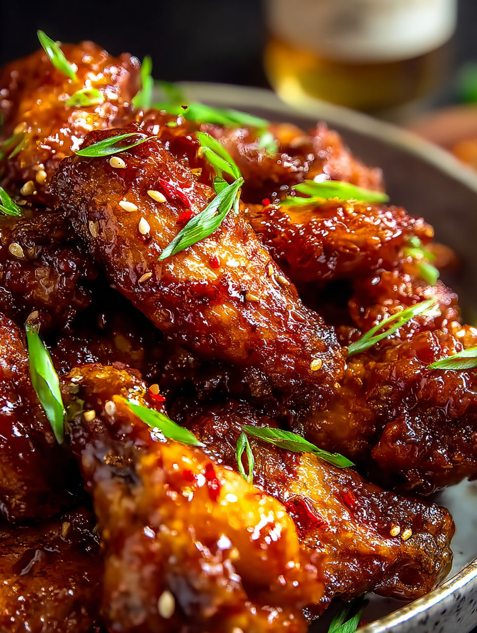 Spicy Tso-Style Wings.