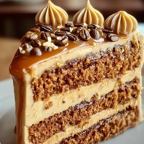 A slice of cake with frosting and nuts.