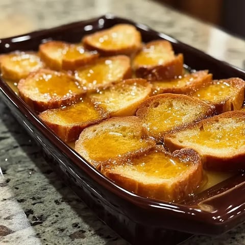 A brown dish with bread and jelly.