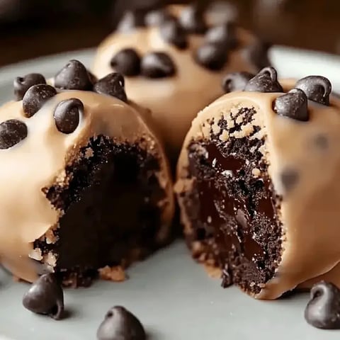 Chocolate cake with chocolate chips.
