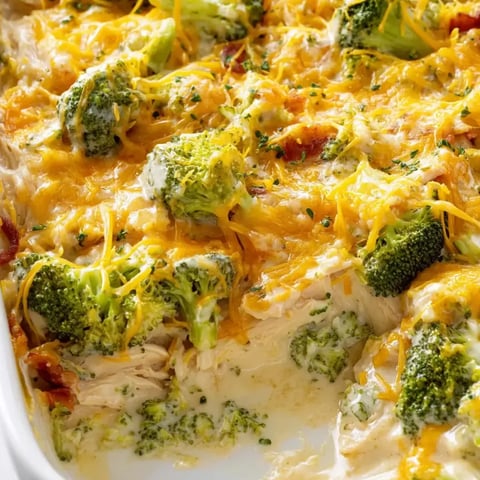 A dish of food with broccoli and cheese.