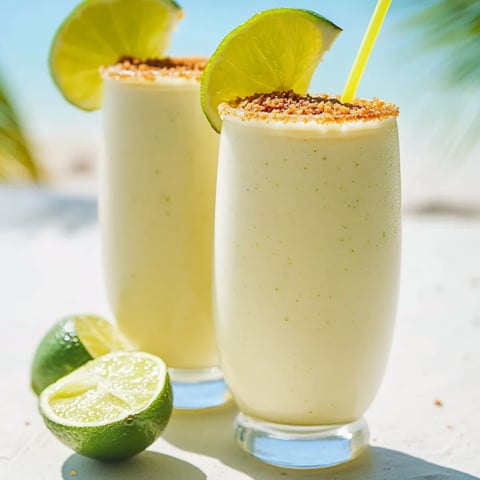 Glass full of lime shake next to fresh limes.