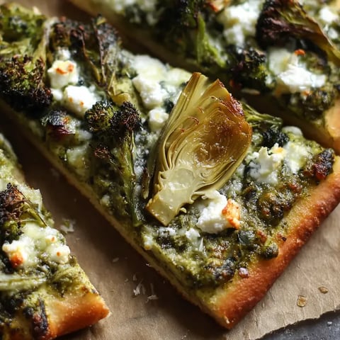 A pizza slice stacked with broccoli sitting on a plate.