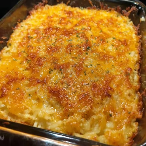 Freshly baked, bubbling cheese delight straight outta the oven.